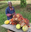 #7: Lady selling papaya and oil palm seeds
