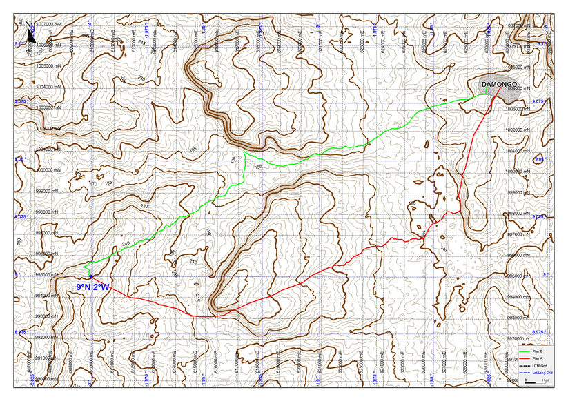 9N 2W Map