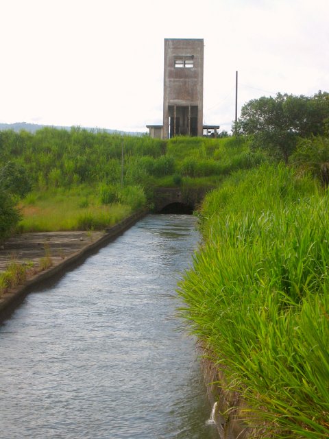 Dam and water channel nearby