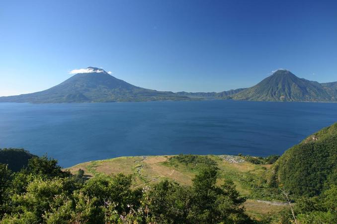 Lake Atitlan, from where we started our trip that day.