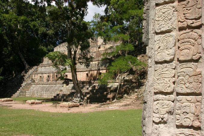 The famous Maya ruins of Copán.