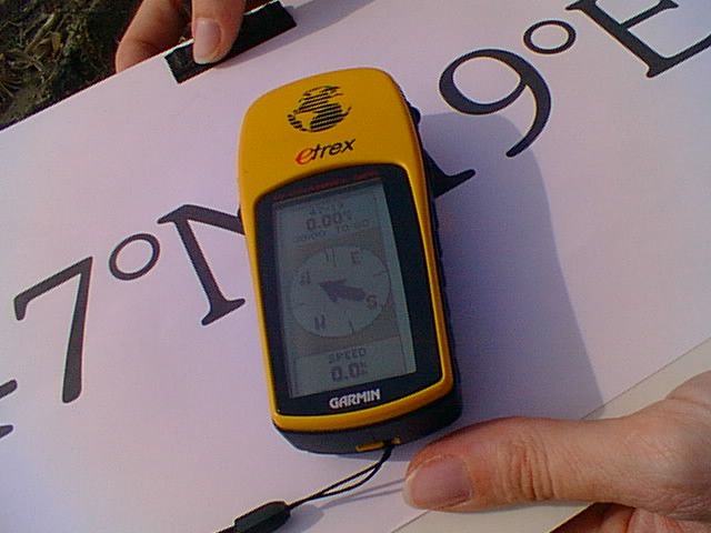GPS receiver at the confluence