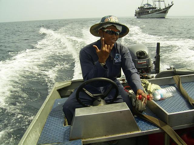 Eli Purnawan the boat driver