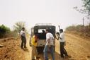 #6: Push... if you want to go back home. The team cajoles the "jeep" to start