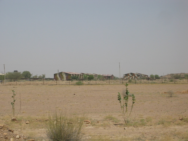 buildings on the military complex