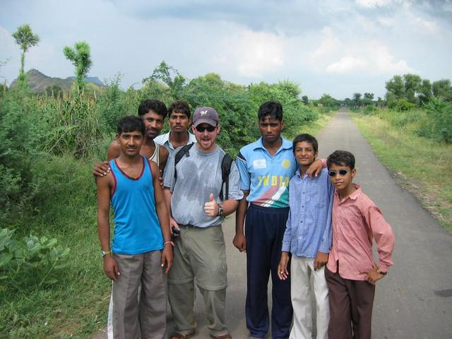 The kids who helped us (and showed us where the road was!)