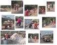 #6: A montage of villagers, walking and working within 5 km of the confluence