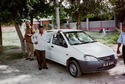 #4: My driver - who had no idea what I was doing - and the car at the confluence