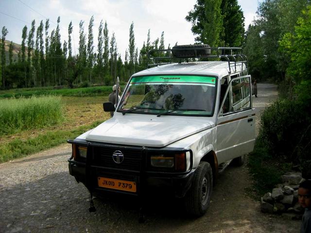 The Tata Sumo we arrived in