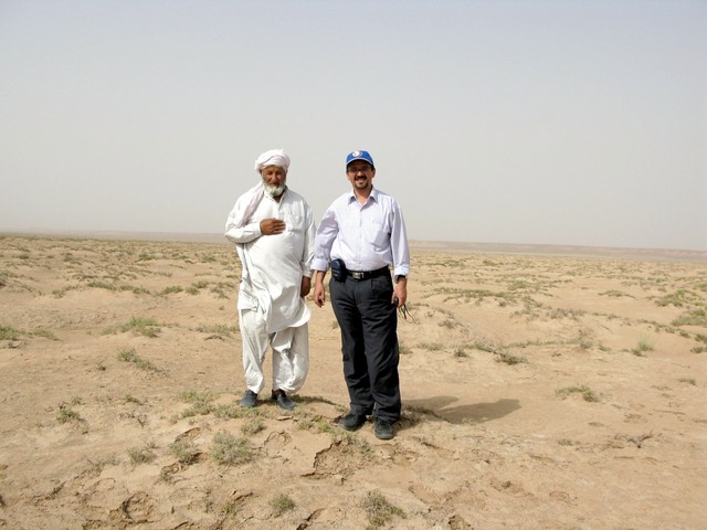 Nabi Kabudani and Sirous Nekooi (Me) at the Confluence