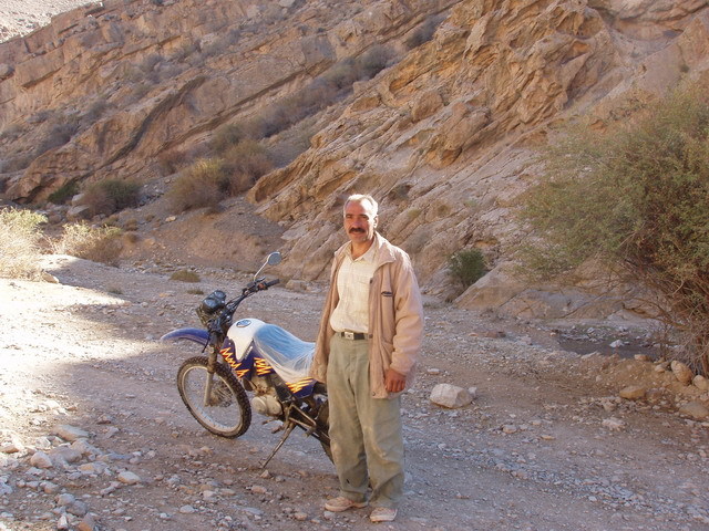 Mohammad Kadkhoda (the motorcycle driver)