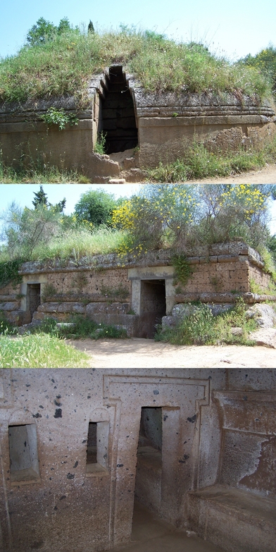 Etruscan necropolis of the Banditaccia in Cerveteri