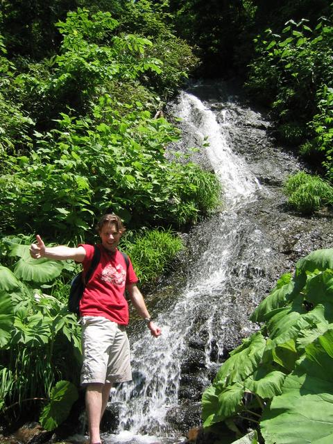 Me in front of a nice waterfall.