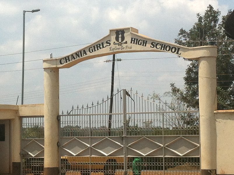 Gate at the school. 