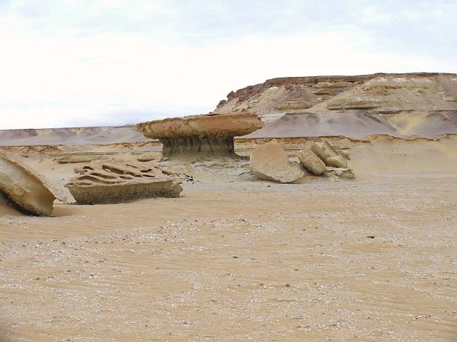 Rock formation 17 km east of the Confluence