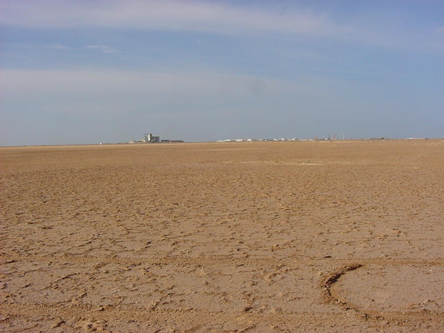 A view west toward the port of Nouakchott