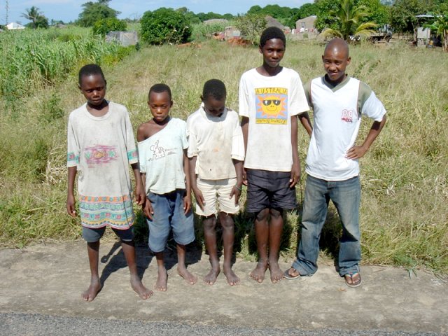 Some children from the area