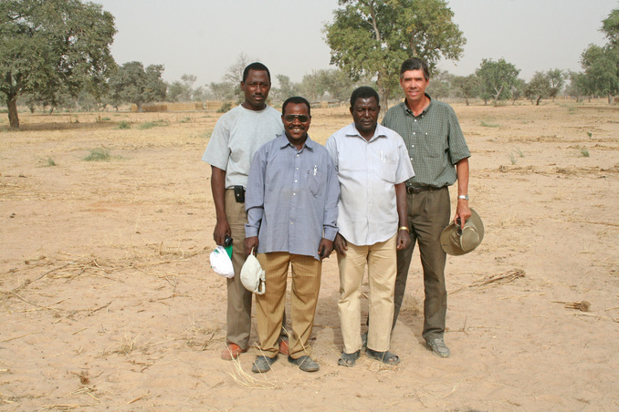 The field team, L to R: A. Souley, L. Mahamane, Y. Guéro, G. Tappan