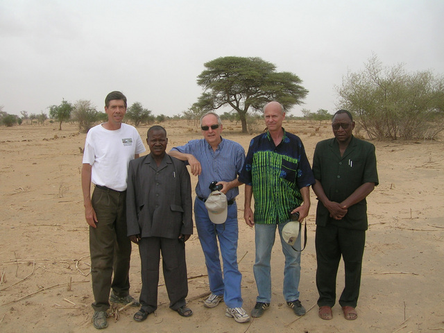 L to R: Gray Tappan, Larwanou Mahamane, Chris Reij, Peter Wright, Adama Toudou