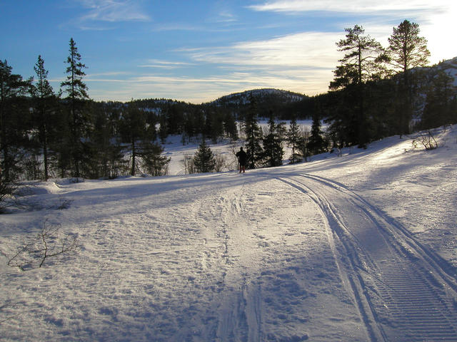 Last downhill towards lake Krokestøyl