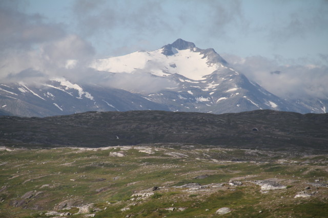 Close-up of mountains viewed from the point