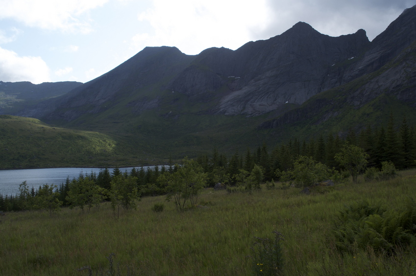 This is as close as I could get by road - 5km from the confluence point.  Unfortunately, a large mountain is in the way.