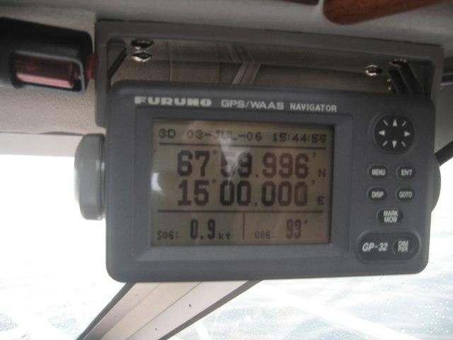 GPS point 68N 15 E