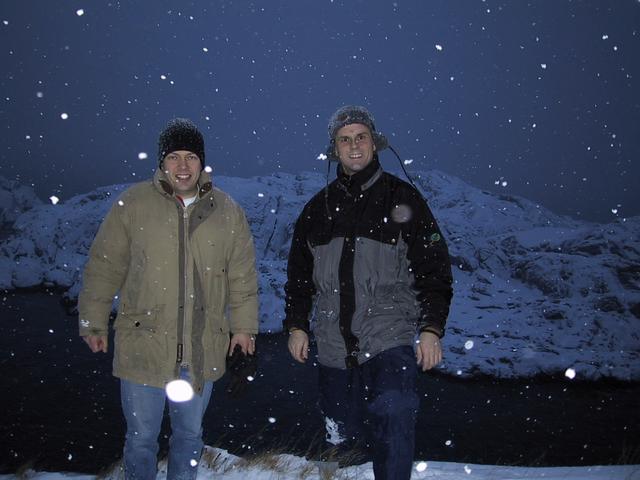 The author, Kristian, and Leif. Its cold!