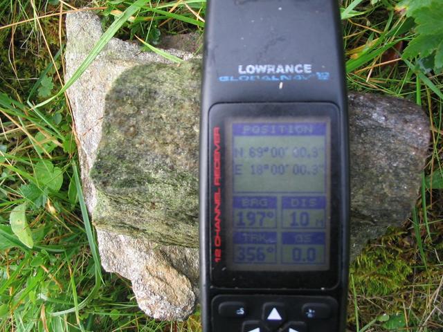 The gps on the confluence point.