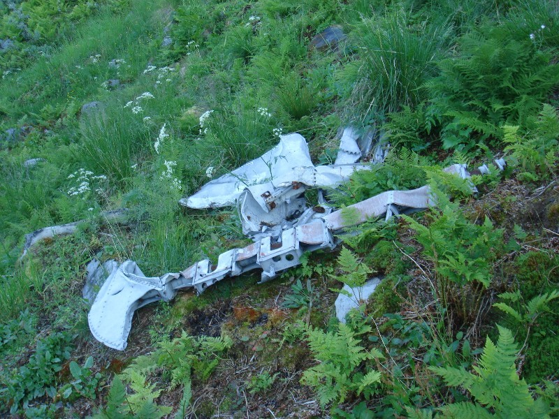 Wreck part from Barracuda Airplane / Wrackteil der Fairey Barracuda Mk.II