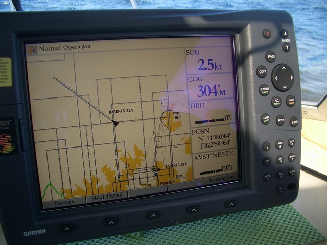 The boat's GPS registration