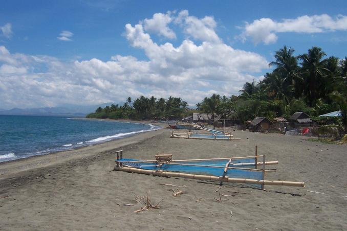 The starting point beach at Patnongon, Antique