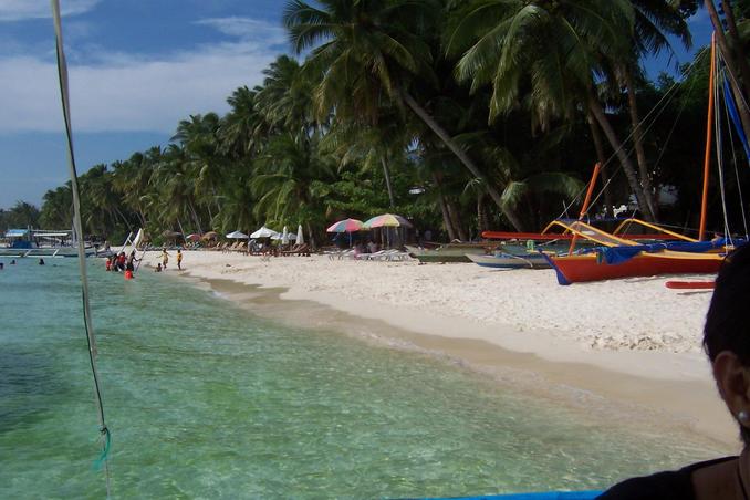 World famous Boracay beach