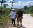 #3: Santah Fuentes and Rudy Fuentes along the limestone road to Hinicaan