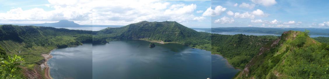 Panorama of Taal lake