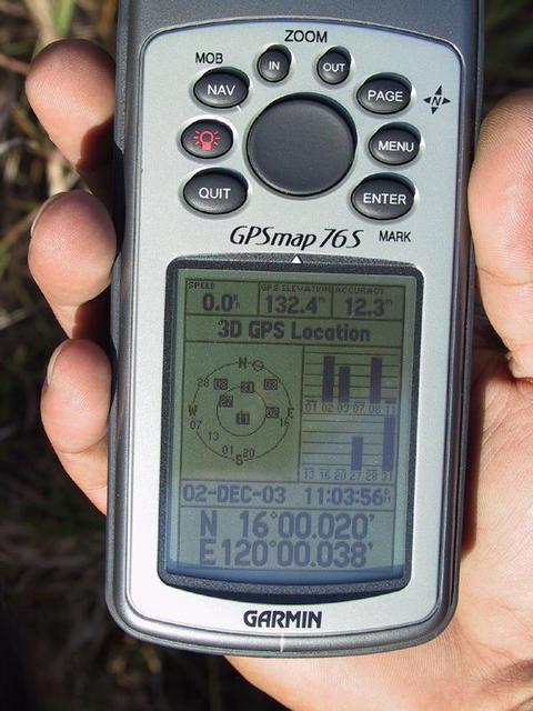 GPS shot, taken approximately 70 meters from confluence point