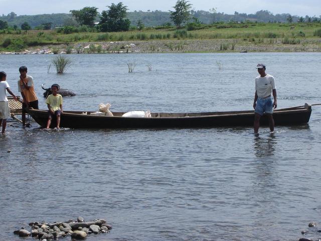 Pole Boat used to cross the river