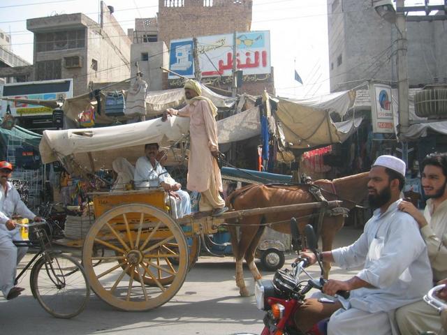 A busy Street in Multan