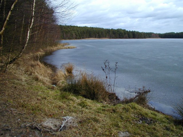 View to the south-east bank of the lake Chadzie