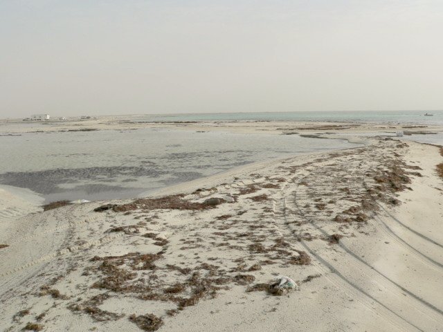 View from nearest point towards shore