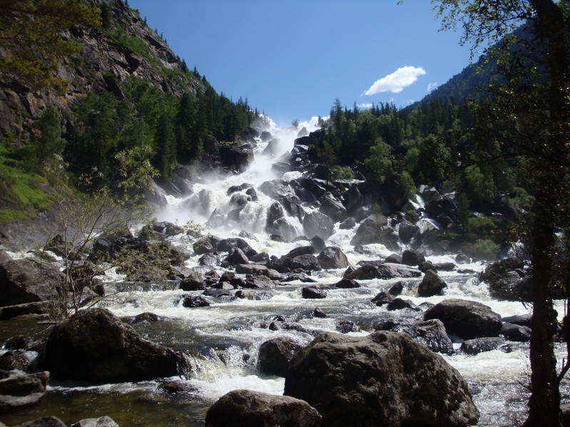 Водопад Учар/Uchar waterfall