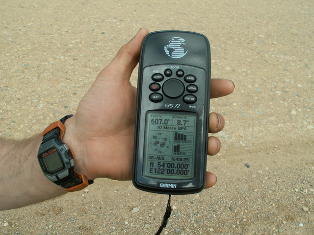 GPS data view