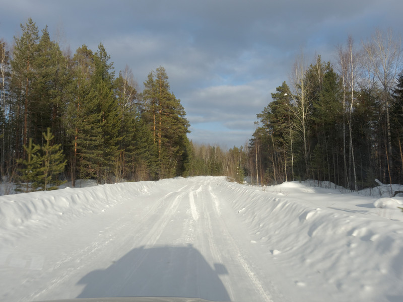Автозимник для лесовозов / Winter road for timber trucks