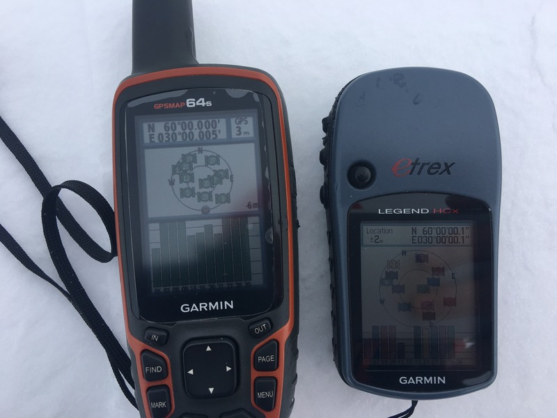 Показания навигаторов / GPS readings