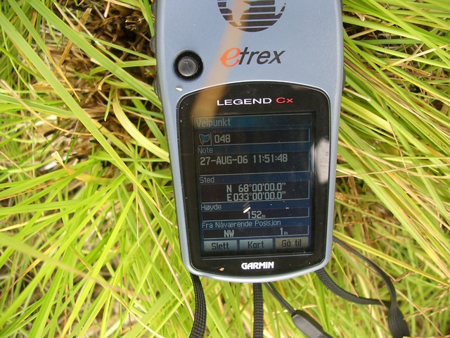 GPS reading on the confluence point