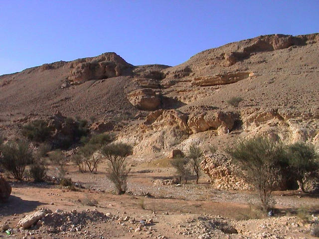 Wādī 10 km west of the confluence point