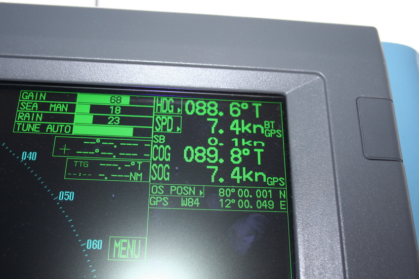 NGS Explorer GPS navigator at 80N 12E