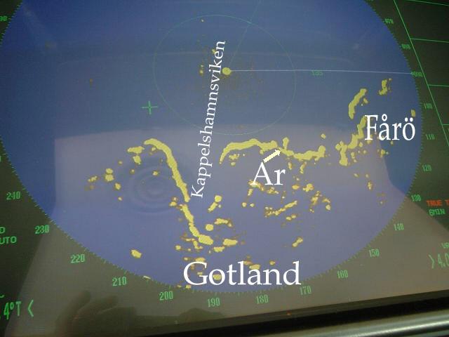 Scenery visible in the radar