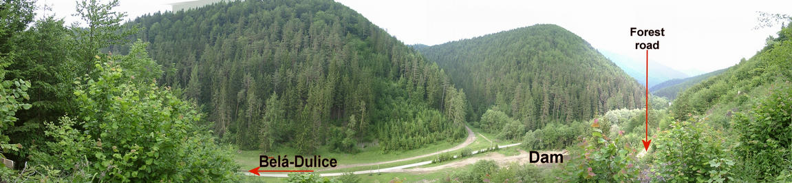 Belanská valley panorama seen from confluence