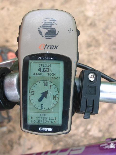 GPS reading at the second Point of Return